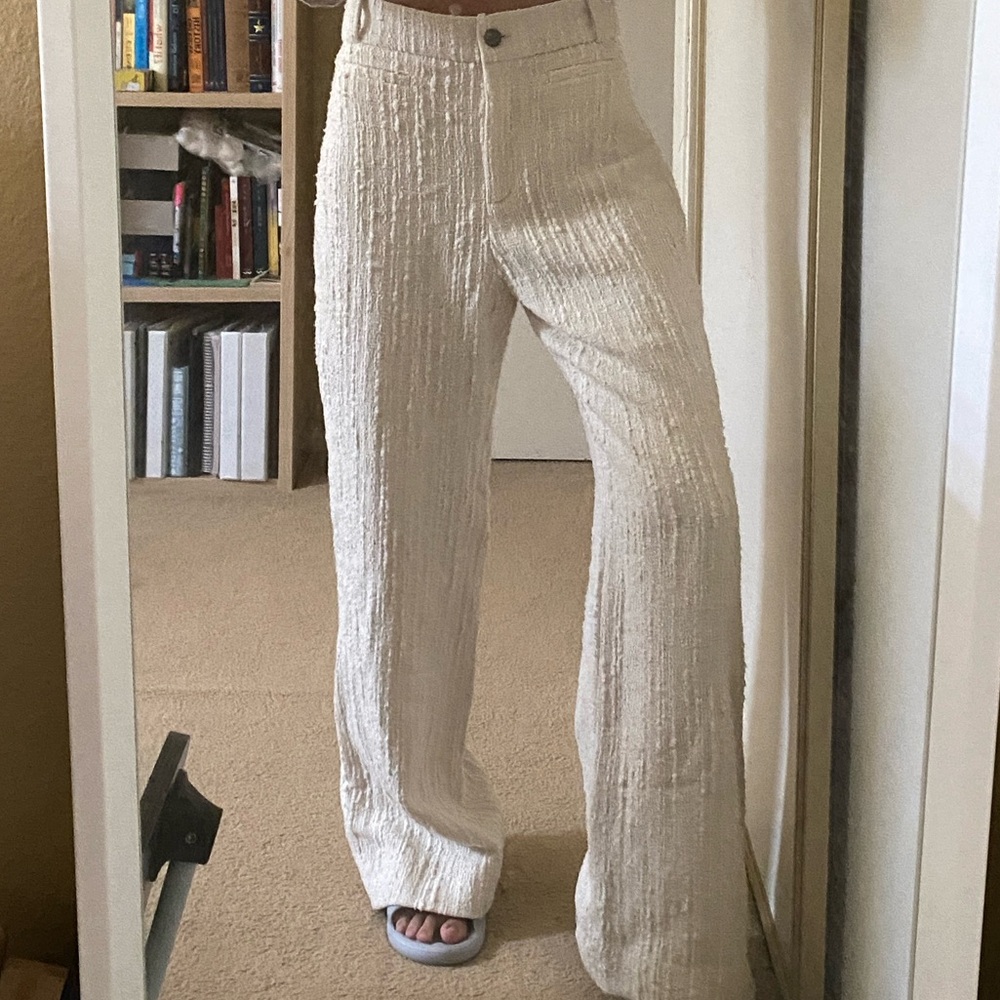 Brand New BASH Paris pants AMOUR ECRU taille-36